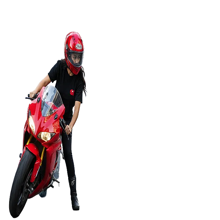 Hyde Workshop AI agent on a motorcycle representing rapid delivery of verified regional news signals